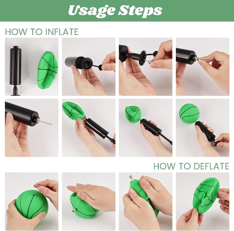 Shindel 6Pcs Mini Basketball, 4.7 inches Small Basketball with Pump for Kids and Adults, Party Favors - Image 3